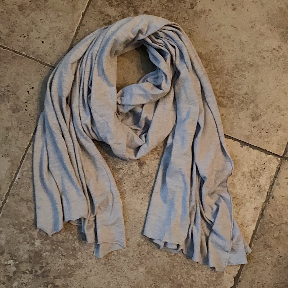 Carly Jean Los Angeles Grey Light Weight Scarf